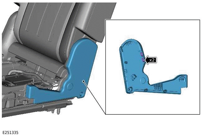 Second Row Seat Backrest Cover - 110